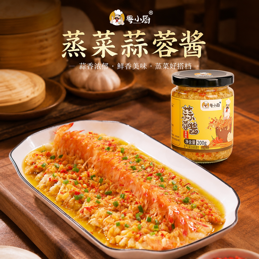 粤小蒸菜蒜蓉酱官方旗舰店