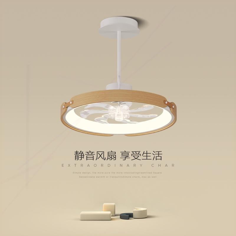 风扇灯餐厅灯吊灯现代简约一体隐