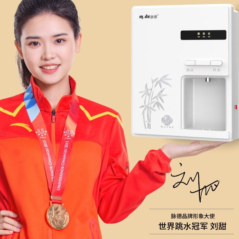 脉德管线饮水机壁挂式家用超薄迷机你型内胆直饮非即热双温控开水