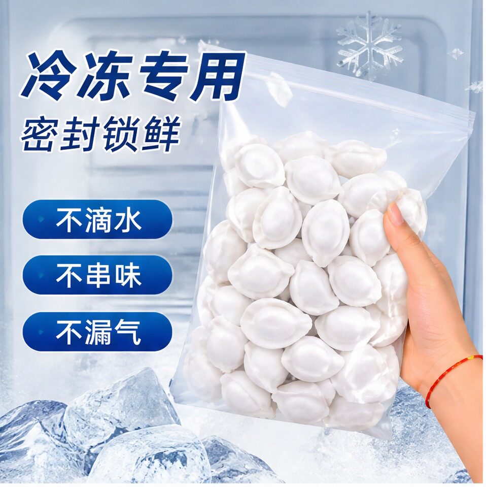 饺子冷冻袋食品级保鲜袋自封袋图片