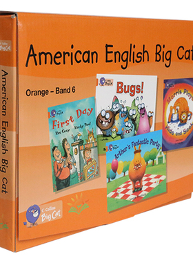 大猫英语分级阅读美版橙色6级别进口英文原版 柯林斯大猫系列Collins Big Cat 6  分级教材13册套装英语启蒙读物 赠音频视频小达人