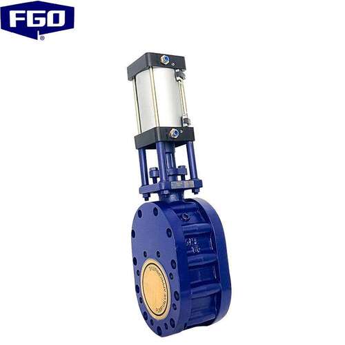 FGO气动陶瓷双闸板阀耐磨电厂卸灰阀对夹式Z674TC-10CDN80