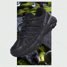 乐途男鞋户外登山运动鞋冬季新款黑色减震跑步鞋子加绒保暖棉鞋