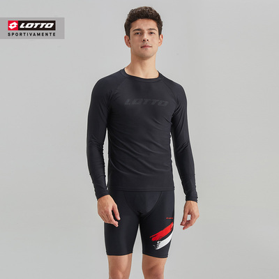 乐途宽松长袖大码游泳上衣