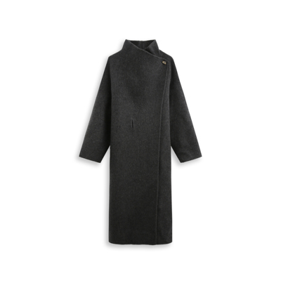 【甜馨Tia专属】2025长款双面呢大衣时尚秀场款-6004