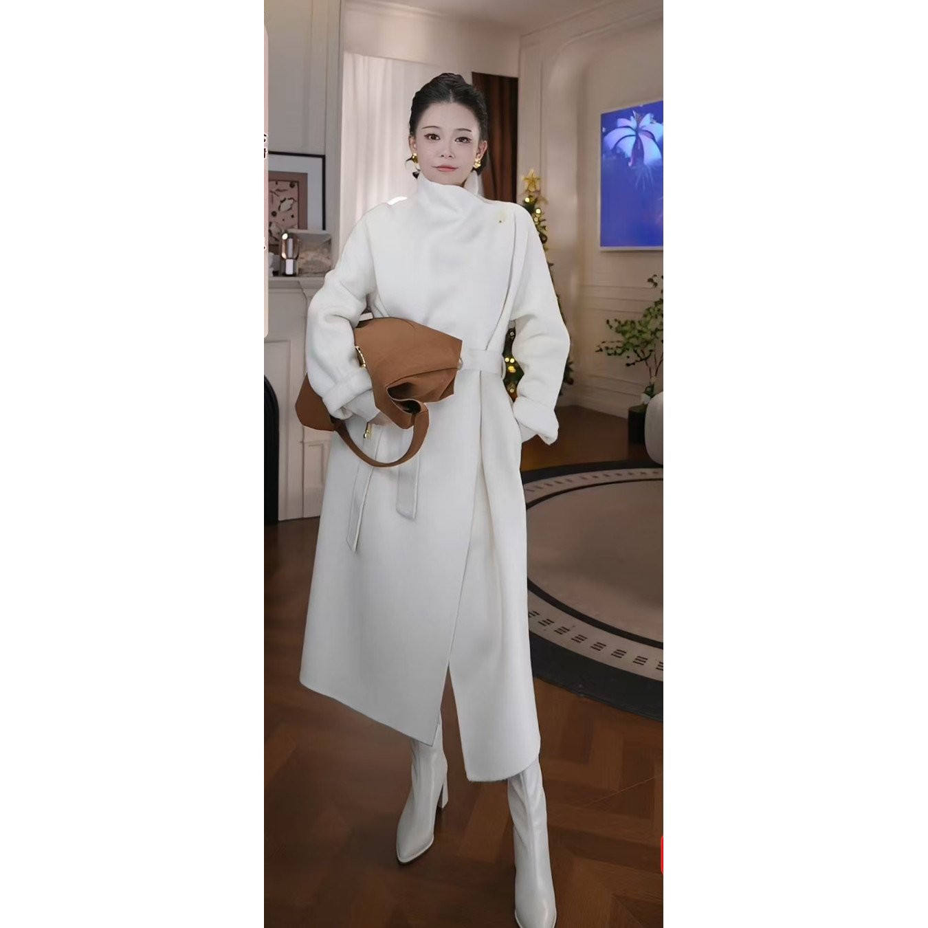 【廖廖粉丝专享】2025长款双面呢大衣时尚秀场款-6004,女装/女士精品,毛呢外套,淘宝优惠券,粉丝福利购,淘宝优惠卷