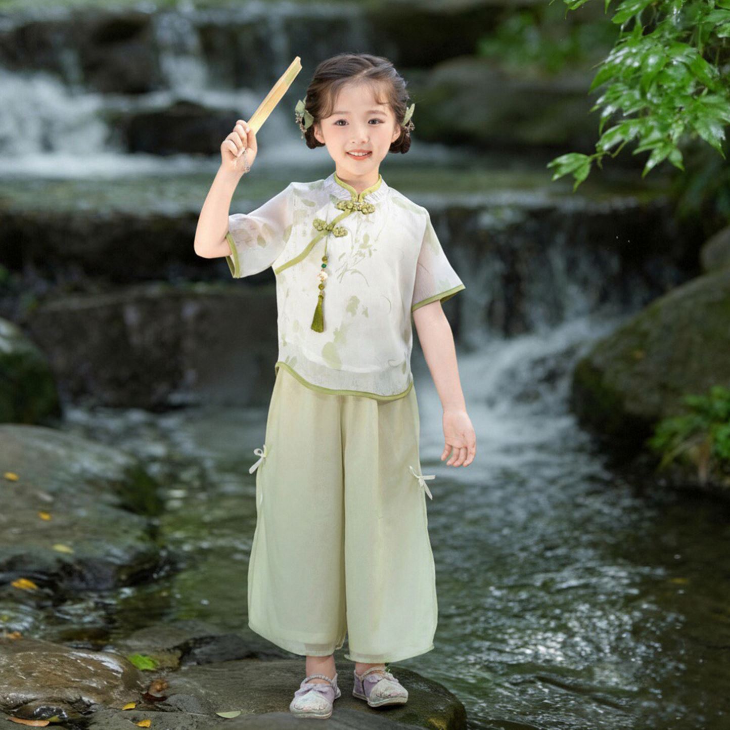 男童汉服夏季新中式国风套装2026新款儿童男孩小少爷高端古装洋气图片