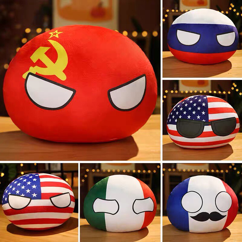 波兰球球各国团子抱枕公仔玩偶挂件动漫周边二次元可爱礼物