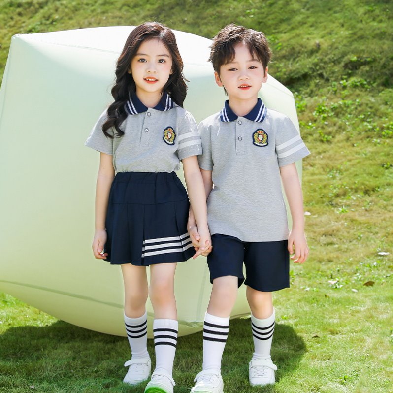 小学生班服套装春秋款幼儿园园服三件套儿童校服一年级夏装运动服