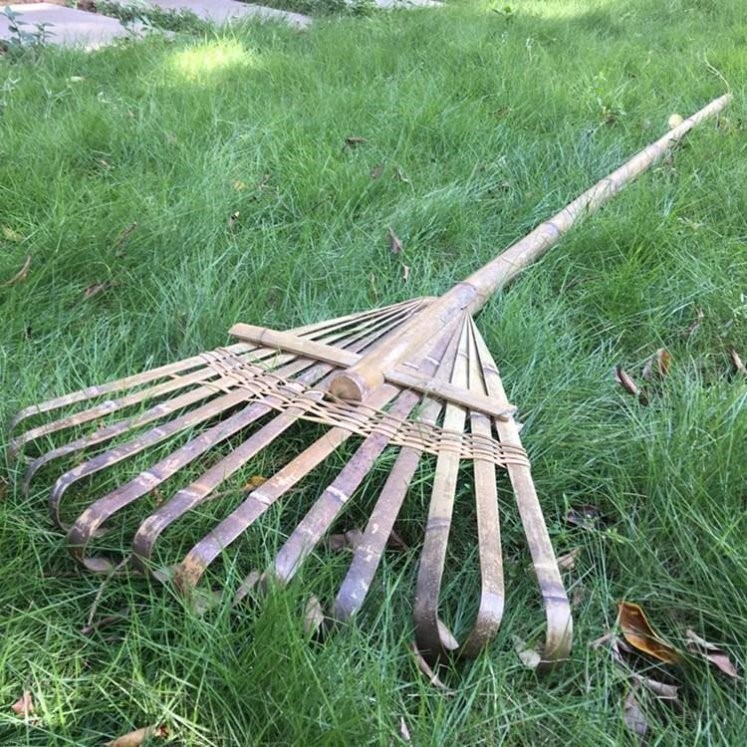 农具打菜籽打油菜籽工具竹子做拍打油菜籽农具园林绿y化机械具竹