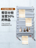 铜铝覆合卫生间钢制小背篓暖气片供暖壁挂式 浴室毛巾置物架散热器