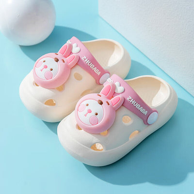 猪爸爸儿童拖鞋女孩夏季室内防滑小孩男童洞洞鞋洗澡沙滩宝宝小兔