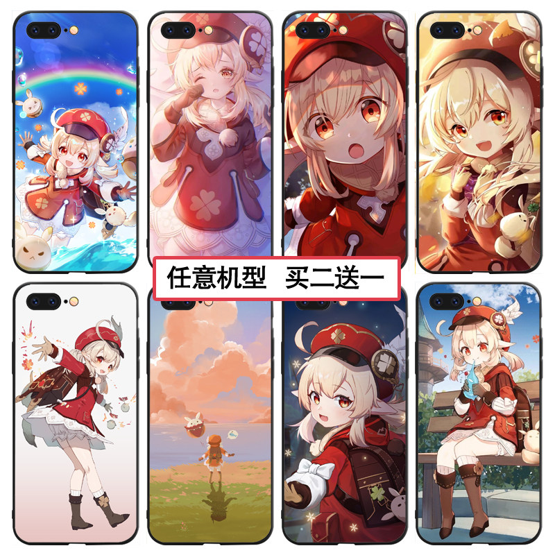 原神可莉手机壳适用苹果14pro周边vivoiqoo10 华为荣耀50任意机型oppoa58 小米13 真我realme 红米k40s 红魔7