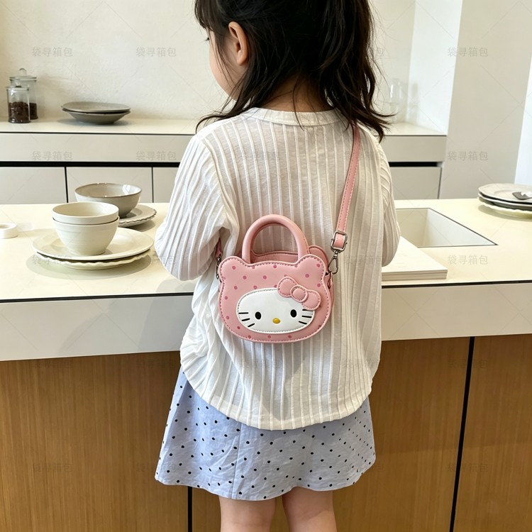 小女孩包包2026新款女童斜挎包卡通猫咪手提包儿童宝宝可爱外出包