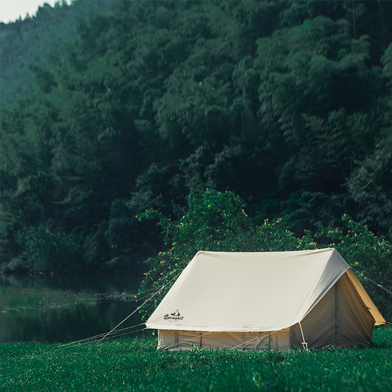 gooutspringhill户外露营棉布帐篷型小屋屋形野营春山屋脊营地帐