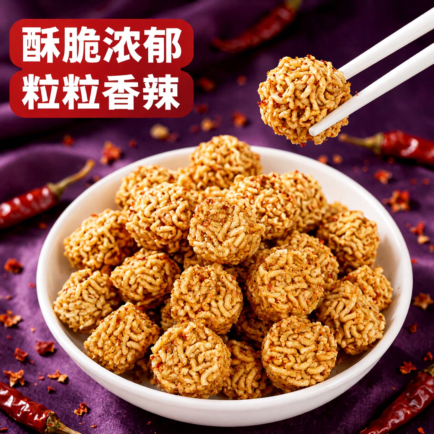 喵诱脆拉面丸子添加肉松嘎嘣脆图片