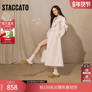 思加图冬季雪宝雪地靴毛里保暖短靴厚底增高女靴EIY08DD5