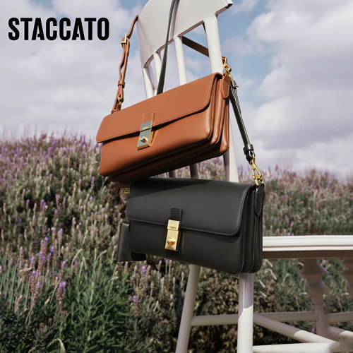 思加图2026春季新款优雅小方包手提包单肩斜挎包背提女包X8347AX6