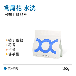 coxxee 鸢尾花水洗 精品巴布亚花香橘子硬糖高甜感手冲豆120g