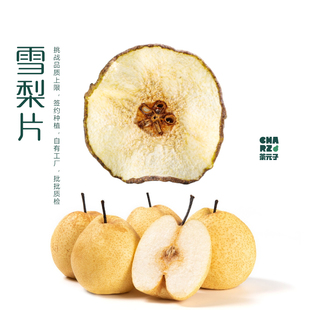 茶元子 雪梨干雪梨片泡水泡茶 大片无硫水果干片养生花茶包水果茶