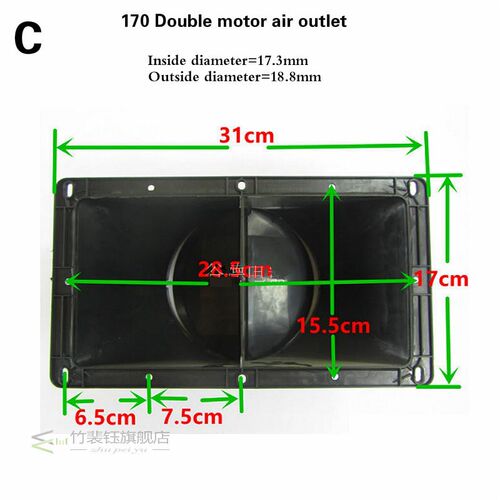 Range Hood Parts Kitchen Hood Exhaust Flue Pipe Anti-Odor Va