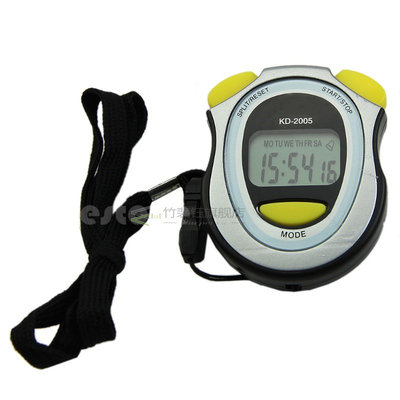 New Handheld Digital LCD Sports Stopwatch Counter Timer Chro