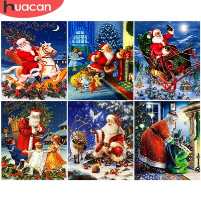 HACAN PAINt BY NumBer CHrIStmAS DIY PICtureS BY NumBerS SANt