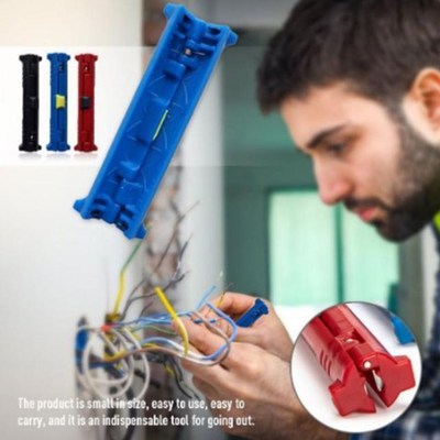 Coaxial cable stripper cable stripper rotary double tool adj