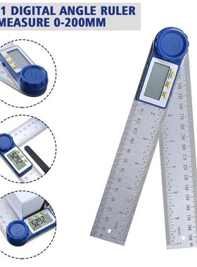 200mm Digital Protractor 360 Degree Angle Finder Stainless S