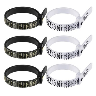Professional Jewelry Accessory Measurer US Ring Sizer 1-17 F