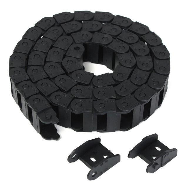 10*20mm Black Nylon Wire Carriers Drag Chain Plastic Towline