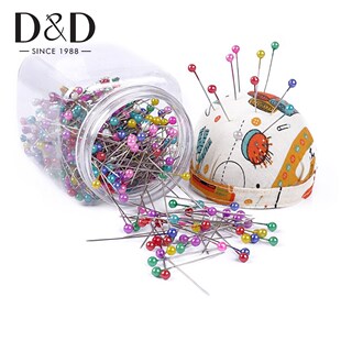 500pcs Sewing Pins 36mm Head Pins Quilting Pins in Plastic S