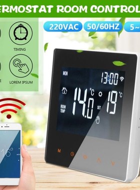 220V WiFi Smart Programmable Thermostat 6 Period Adjustable