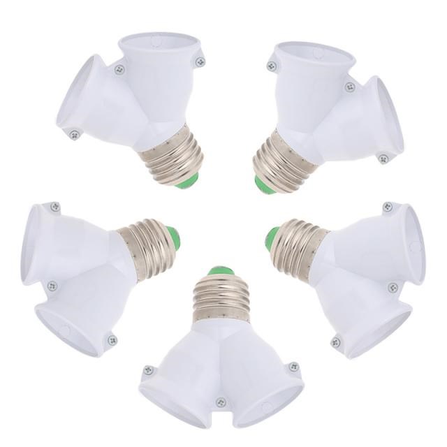 E27 To Double E27 Base Socket Extender Adapter Converter LED