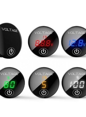 DC 5V-48V LED Panel Digital Voltage Meter Car Motorcycle Bat