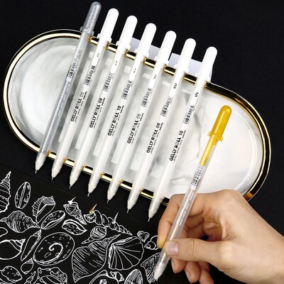 Gelly Roll Pen Liner, Basic Highlighter White Gold Si