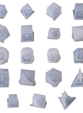 DIY Crystal Epoxy Mold Dice Fillet Shape Multi-spec Digital