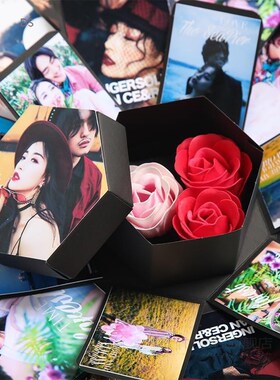 Gift box Valentines Day Gift Photo Box Surprise Box DIY for