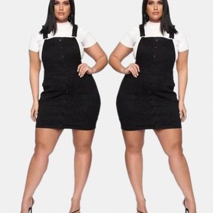 fashion plus-size denim women braces skirt jean skirt ladies