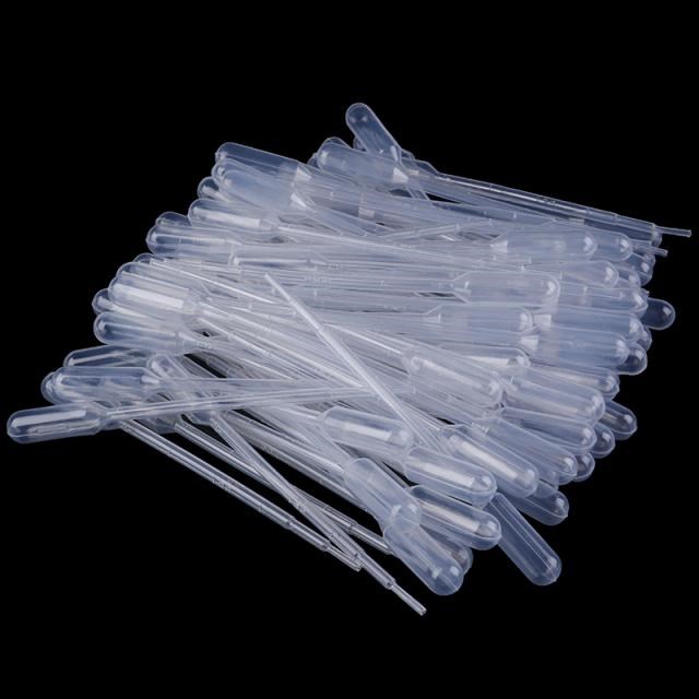 100pcs/lot 1ml Plastic Pasteur Pipette Transfer Pipette Drop