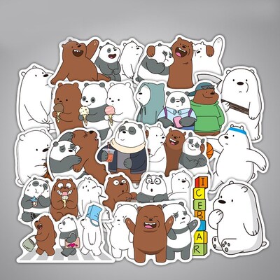 36 no repetition cartoon cute stickers waterproof luggage ca