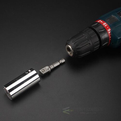 Universal Torque Wrench Head Set 7-19MM Socket Power Drill R