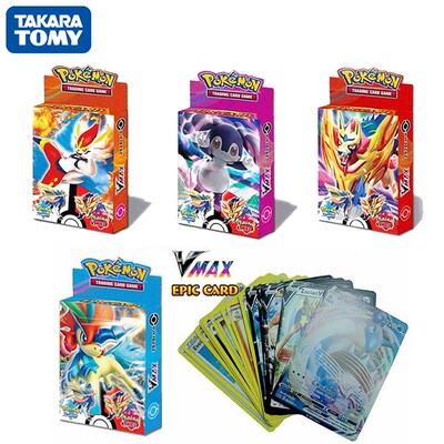 Random 25Pcs/Box New Pokemon Cards Vmax English Version Bat