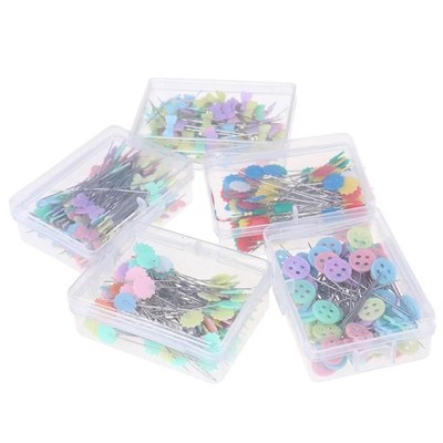 100Pcs Butterfly Flat Head Dressmaking Needle DIY Sewing Acc