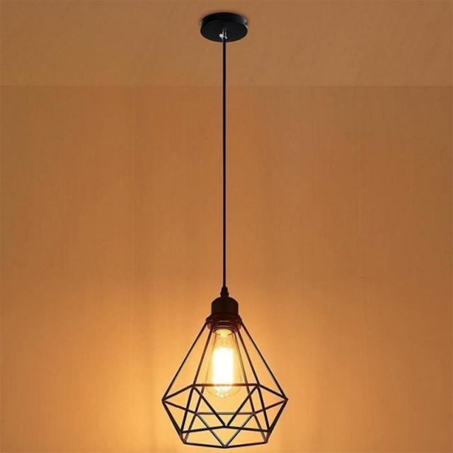 Metal Ceiling Lights Retro Dinning Room Bedroom HangLamp Met
