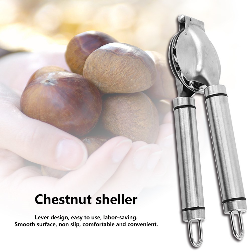 Nutcracker Sheller Stainless Steel Durable Portable Chestnut