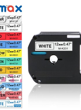 M-K231 MK231 Compatible for Brother P-touch M  Label Tap