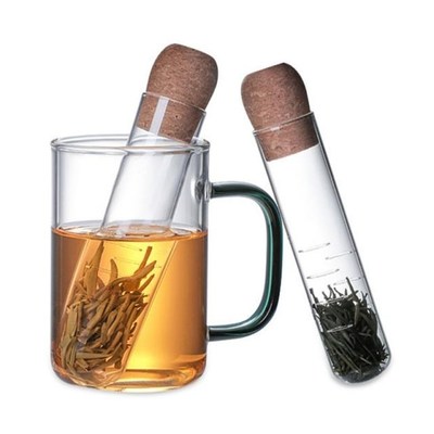 Cork Glass Bottle Transparent Tea Strainer Mini Empty Bottle