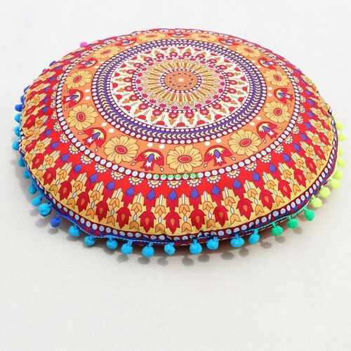 Classical Indian Mandala Floor Pillows Decorative Pillow Cas