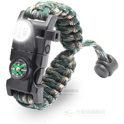 Outdoor Survival Paracord Survive Bracelet Camp Equipt Emerg